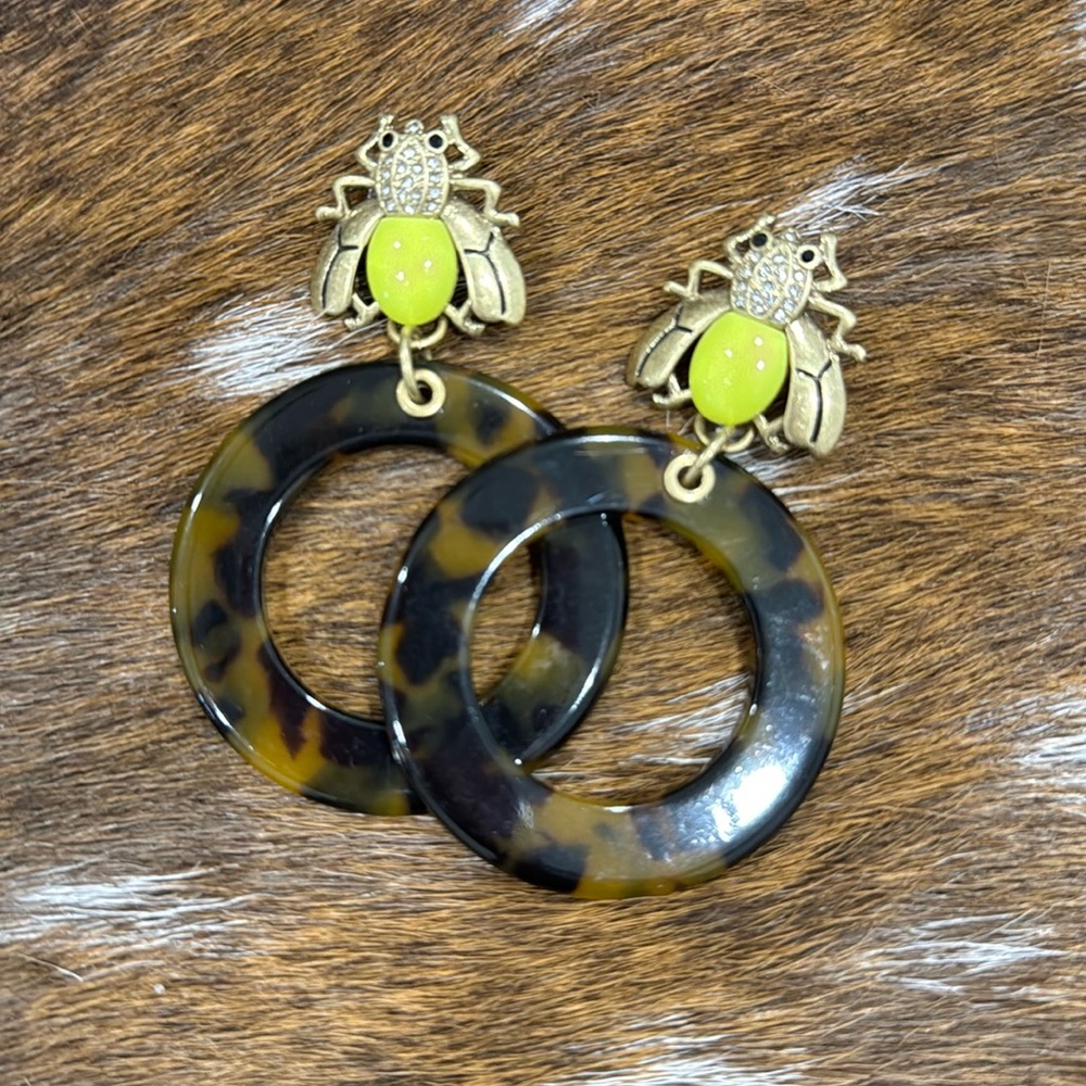 Stella & Dot Turtle Shell Earrings